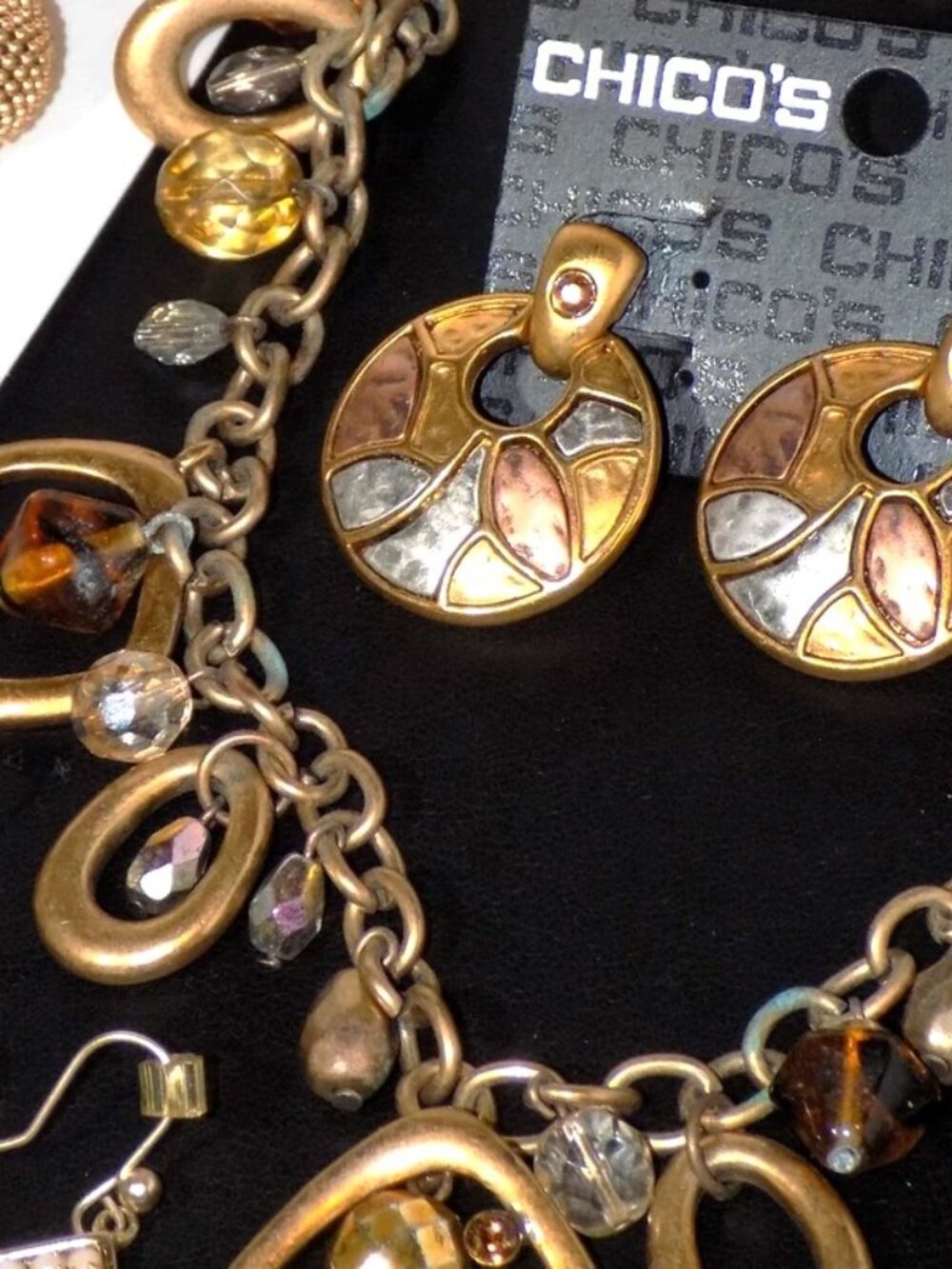 Lot of 7 New & Vintage Chico's Necklaces & Earrings Bundle - Picture 7 of 9